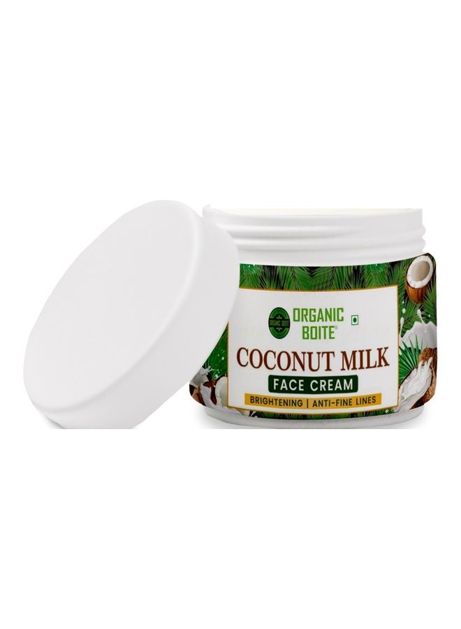 Organic Coconut Milk Face Cream 50grams  - Image 2