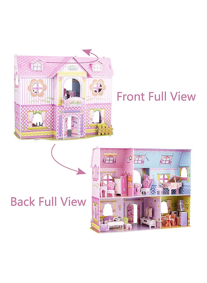 WISESTAR 92-Piece Large Princess Castle 3D Puzzles Model Dollhouse Kits 26.60x32..80x16cm  - Image 2