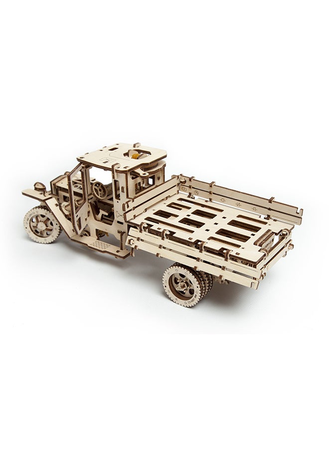 UGEARS Diy Self-Propelled Ugm-11 Truck Mechanical Model 3D Wooden Puzzle Kit 13.3x5.5x 5inch  - Image 3