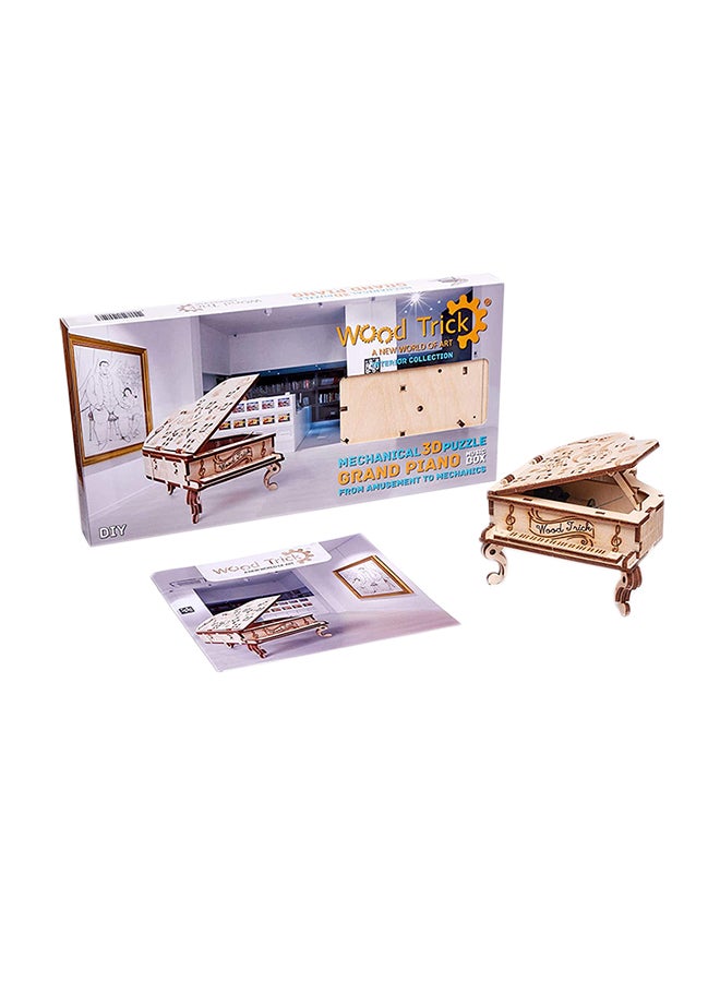 Wood Trick 3D Wooden Puzzle, Toy Piano Music Box, Moonlight Sonata 1.4x14.5x7.3inch  - Image 1