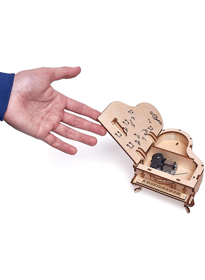 Wood Trick 3D Wooden Puzzle, Toy Piano Music Box, Moonlight Sonata 1.4x14.5x7.3inch  - Image 4