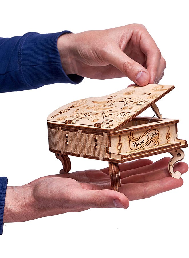 Wood Trick 3D Wooden Puzzle, Toy Piano Music Box, Moonlight Sonata 1.4x14.5x7.3inch  - Image 5