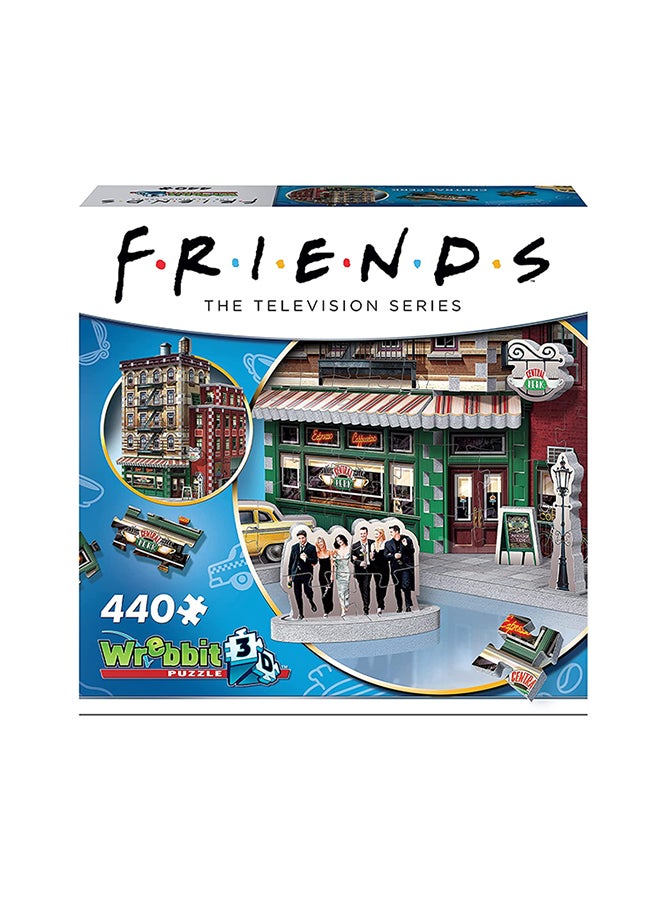 وربت 3 دي أحجية تركيب صورة مقهى سنترال بيرك المقطعة ثلاثية الأبعاد من 440 قطعة من مسلسل FRIENDS 2.5x14x12.5بوصة - Image 1