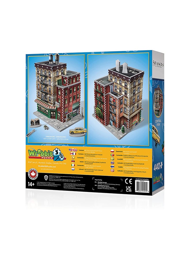 وربت 3 دي أحجية تركيب صورة مقهى سنترال بيرك المقطعة ثلاثية الأبعاد من 440 قطعة من مسلسل FRIENDS 2.5x14x12.5بوصة - Image 2