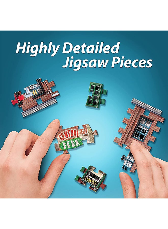 وربت 3 دي أحجية تركيب صورة مقهى سنترال بيرك المقطعة ثلاثية الأبعاد من 440 قطعة من مسلسل FRIENDS 2.5x14x12.5بوصة - Image 5