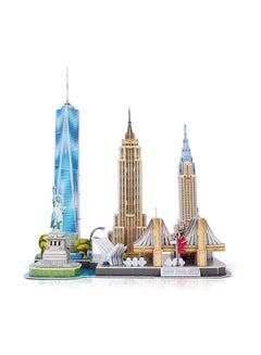 123-Piece Cityline, 3D Puzzles New York Building Model 1.9x11.8x8.6inch - v1642067657/N52077448A_3