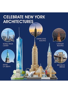 123-Piece Cityline, 3D Puzzles New York Building Model 1.9x11.8x8.6inch - v1642067657/N52077448A_4