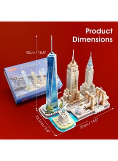 123-Piece Cityline, 3D Puzzles New York Building Model 1.9x11.8x8.6inch - v1642067659/N52077448A_5