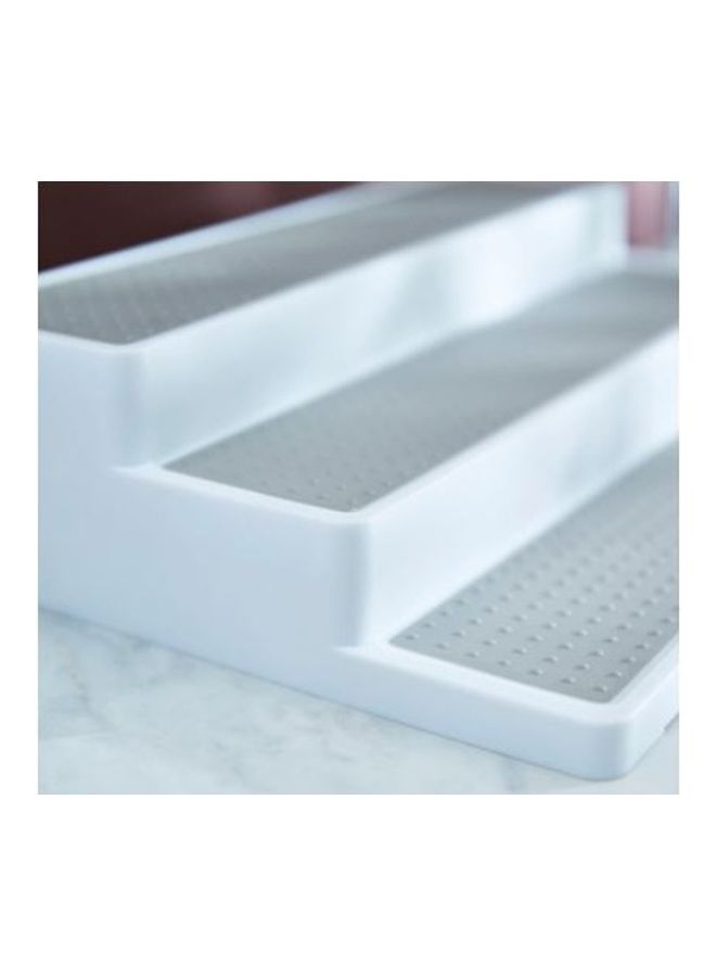 رف أوميجا للتوابل مكون من 3 طبقات أبيض 24.4x36.3x8.6سم - Image 2