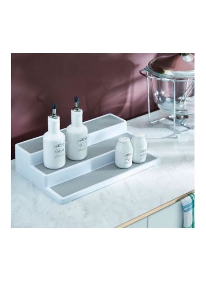 رف أوميجا للتوابل مكون من 3 طبقات أبيض 24.4x36.3x8.6سم - Image 3