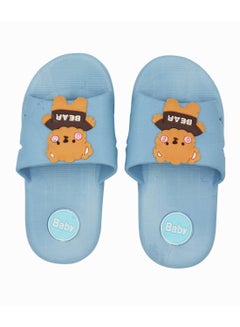 Camel Safari Non-Slip Lightweight Slides Sky Blue  - Image 4