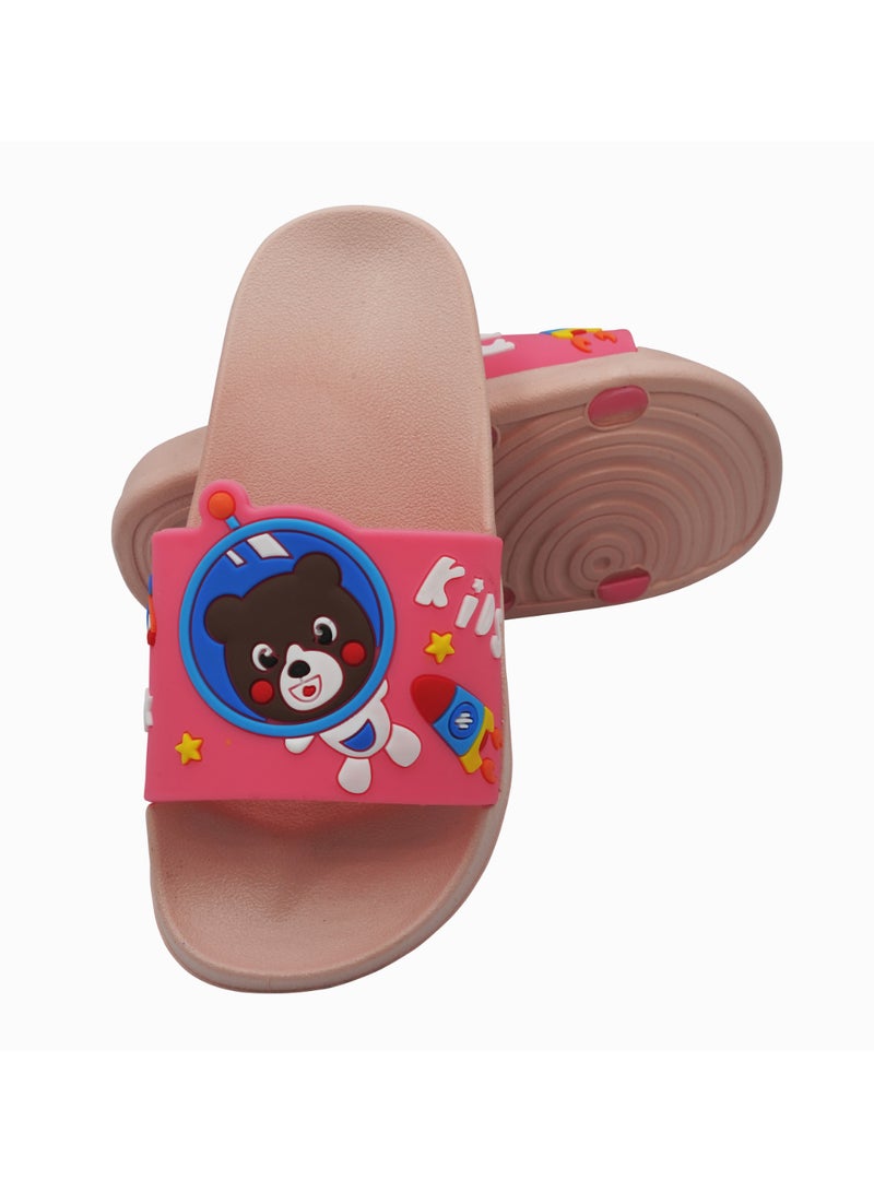Camel Safari - Non-Slip Lightweight Slides Light/Dark Pink - Image 1