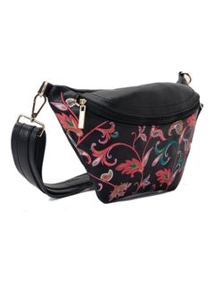 Pavo Solid Leather Crossbody Bag Black  - Image 2