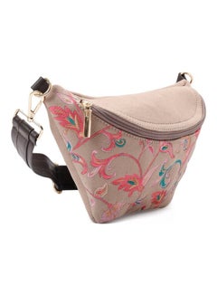 Embroidered Leather Crossbody Bag Beige - v1642077855/N52409936A_2