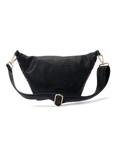 Pavo Solid Leather Crossbody Bag Black  - Image 4