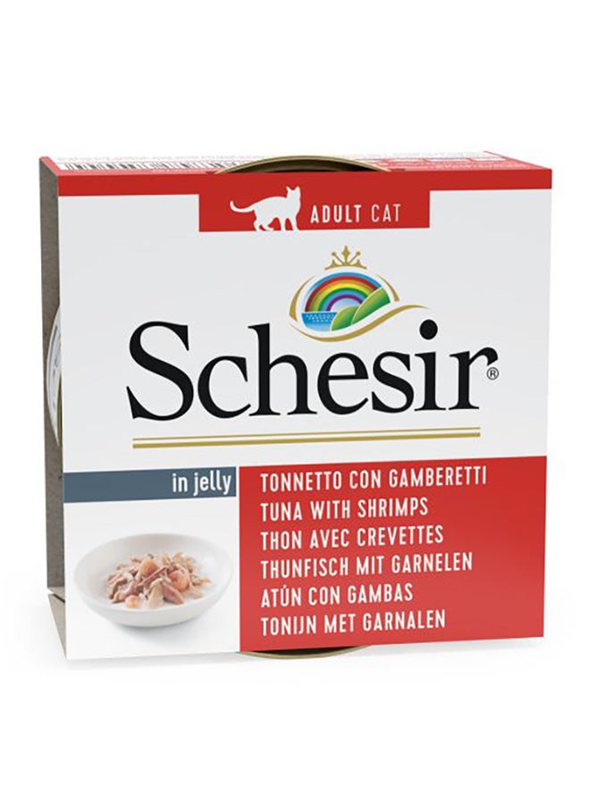 شيسر طعام رطب تونة بالجمبري للقطط 85جرام