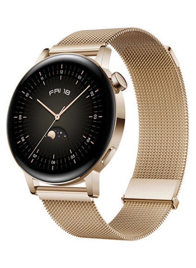 HUAWEI - HUAWEI WATCH GT 3 Milo-B19S Elegant Light Gold 42mm with Freelace Light Gold - Image 1