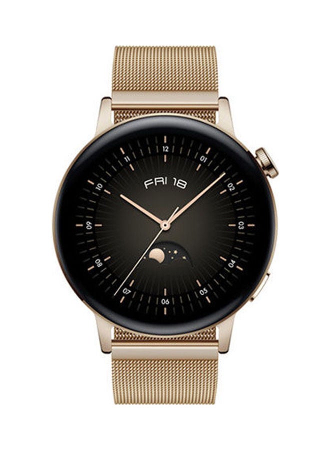 HUAWEI - HUAWEI WATCH GT 3 Milo-B19S Elegant Light Gold 42mm with Freelace Light Gold - Image 1