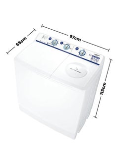 HITACHI Semi Automatic Washing Machine 16 kg PS1605SJ3CGXDGR White  - Image 2
