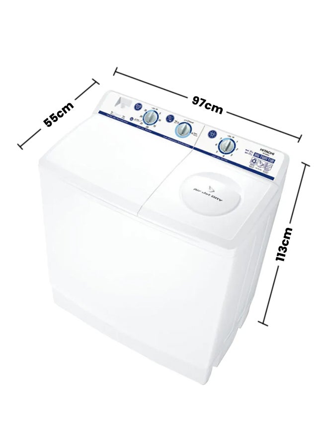 هيتاشي غسالة ملابس نصف أوتوماتيكية 16 kg PS1605SJ3CGXDGR أبيض - Image 2