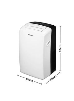 Hisense Portable AC, 12,000 BTU, Cold, 1 TON 115 W PA12CO White/Black  - Image 2