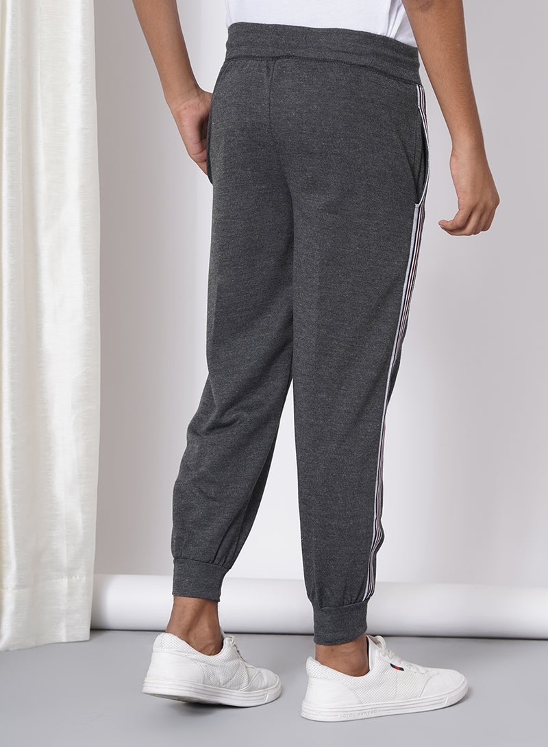 ASHTON BROWN Boys Casual Fashion Track Pants Dark Grey  - Image 2