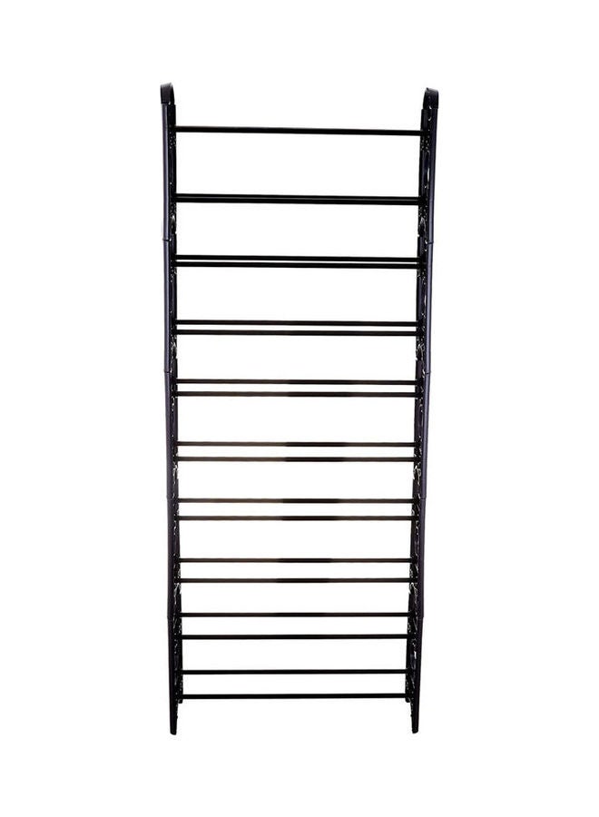 Generic - 10 Layer Stackable Shoe Rack - Holds 30 Pairs Shoes Black 155x65x19cm - Image 1