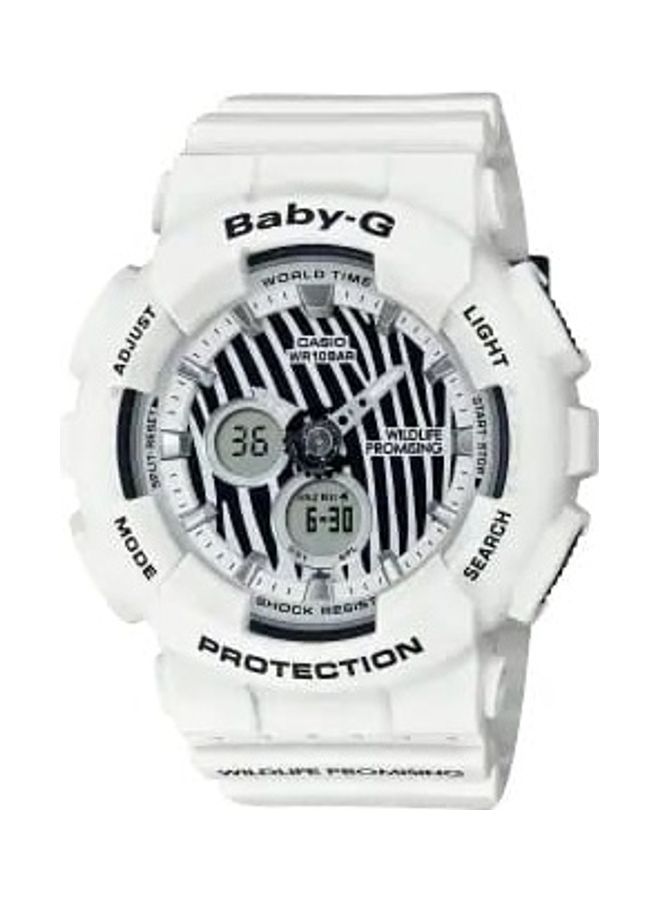 CASIO Women's Baby-G Women Black Dial Resin Band Digital Analog Watch BA-120WLP-7ADR - Image 1