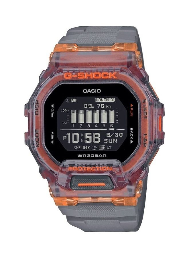 CASIO Men's G-Shock Men Black Dial Resin Band Digital Analog Watch GBD-200SM-1A5DR - Image 1