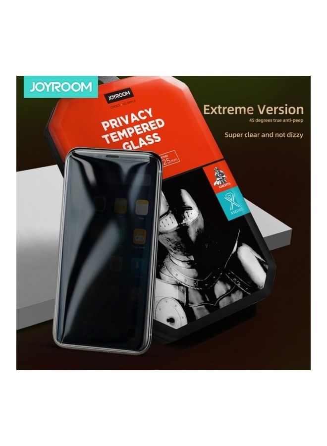 JOYROOM Knight Series Tempered Film 2.5D Full Screen Privacy For Iphone 11 Black  - Image 3