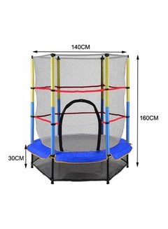 5.5ft Round Kids Outdoor Mini Trampoline Enclosure Net Pad Rebounder Jumping Bed Exercise Toys 140x140x160cm - v1642153163/N52406583A_4