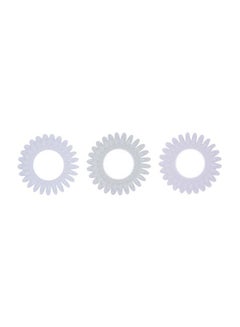 SARA 3 Pcs Bobbles Sunshine Hair Band White  - Image 1