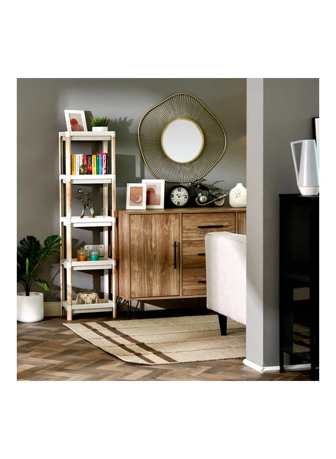 Home Box Nova Rectangle Caddie With Wooden Finish