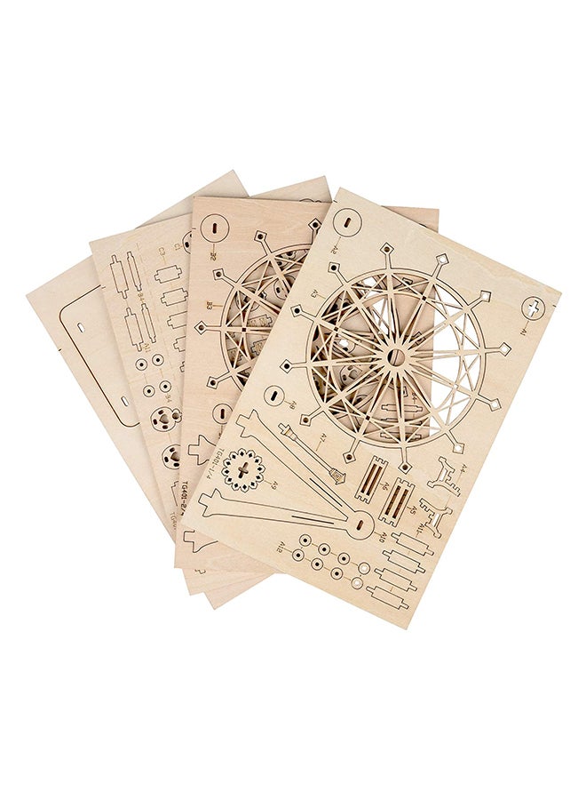 Hands Craft DIY Ferris Wheel 3D Wooden Puzzle Model Kit 0.5x9x6.2inch  - Image 2