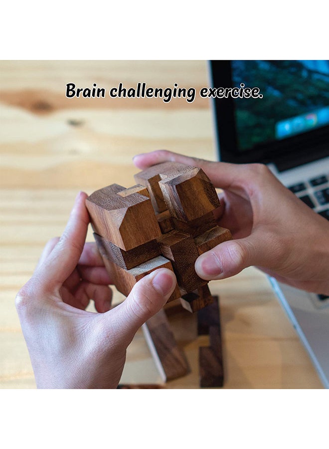 BSIRI - Diamond Cube Puzzle 2.3x2.5x2.5inch - Image 1