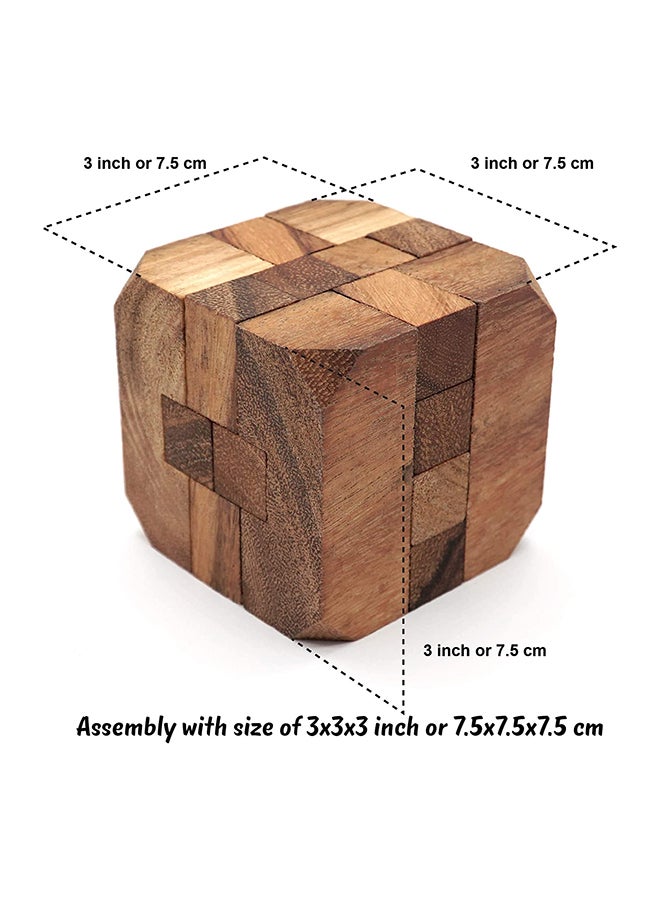 BSIRI - Diamond Cube Puzzle 2.3x2.5x2.5inch - Image 1