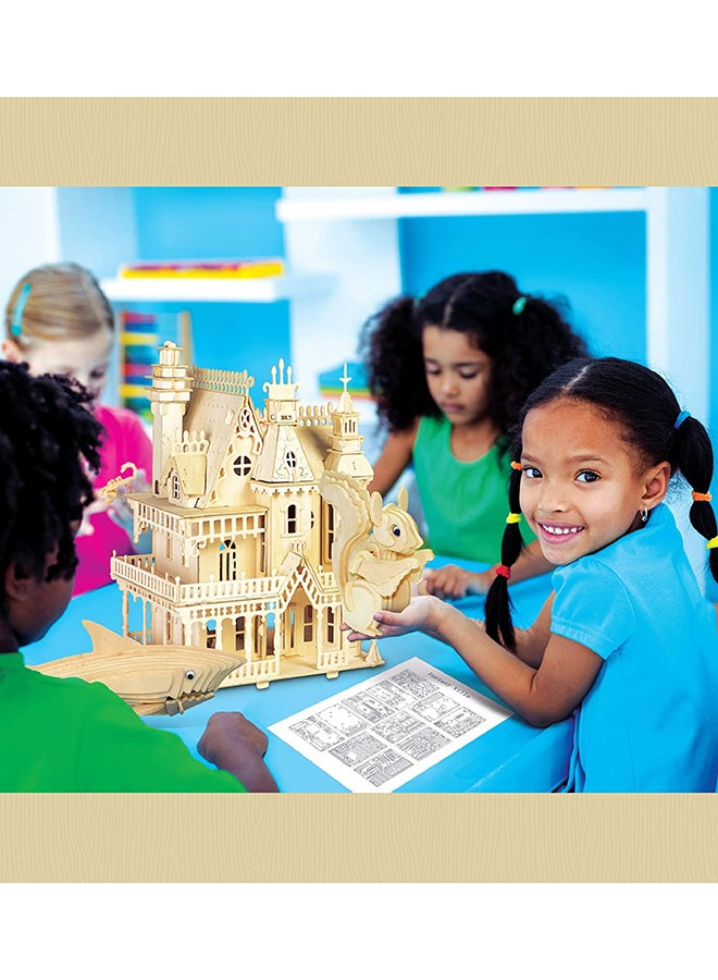 Puzzled 30-Pieces 3D Puzzle Shark Wood Craft Construction Model Kit 8x11x4cm  - Image 4