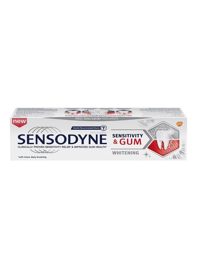 Sensodyne Sensitivity and Gum Whitening Toothpaste White 75ml 