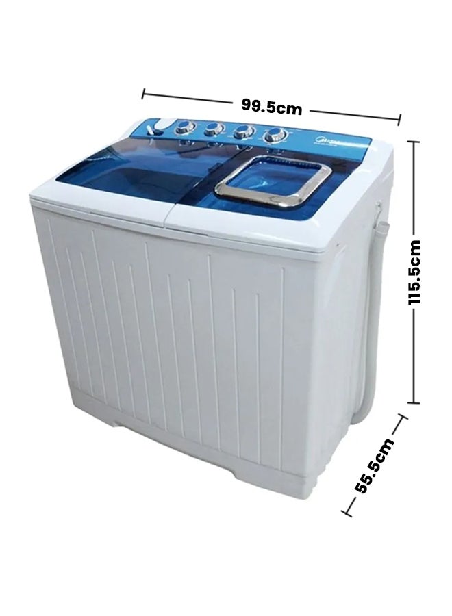 غسالة ملابس شبه أوتوماتيكية سعة 14 كجم MTE160P1402S أبيض/أزرق