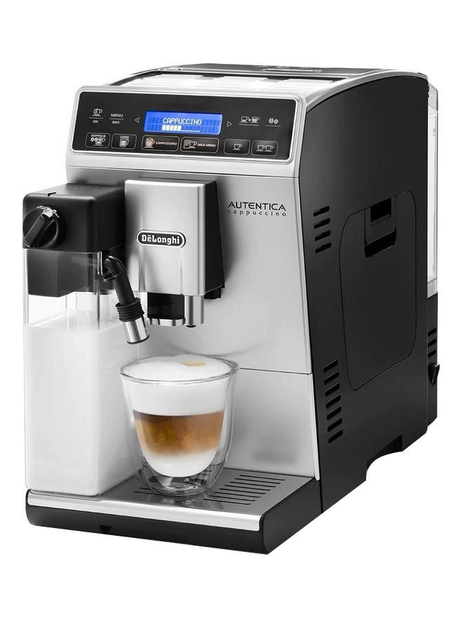 De'Longhi Autentica Cappuccino Bean-To-Cup Coffee Maker 1450 W ETAM 29.660.SB Silver/Black  - Image 1