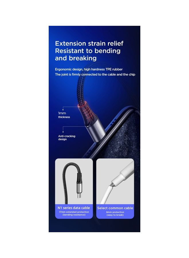 JOYROOM - S-1030N1 Micro Fast Charging And Data Cable Black - Image 1