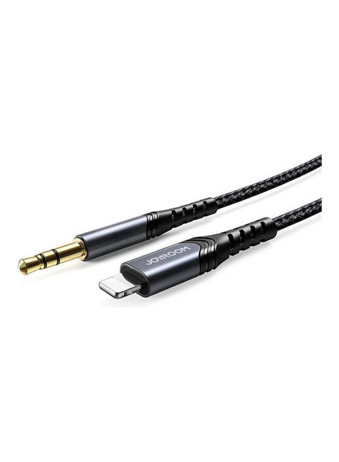 JOYROOM Sy-A02 Lightning To 3.5Mm Port Hi-Fi Audio Cable Black  - Image 1