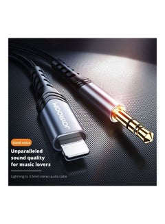 JOYROOM Sy-A02 Lightning To 3.5Mm Port Hi-Fi Audio Cable Black  - Image 3