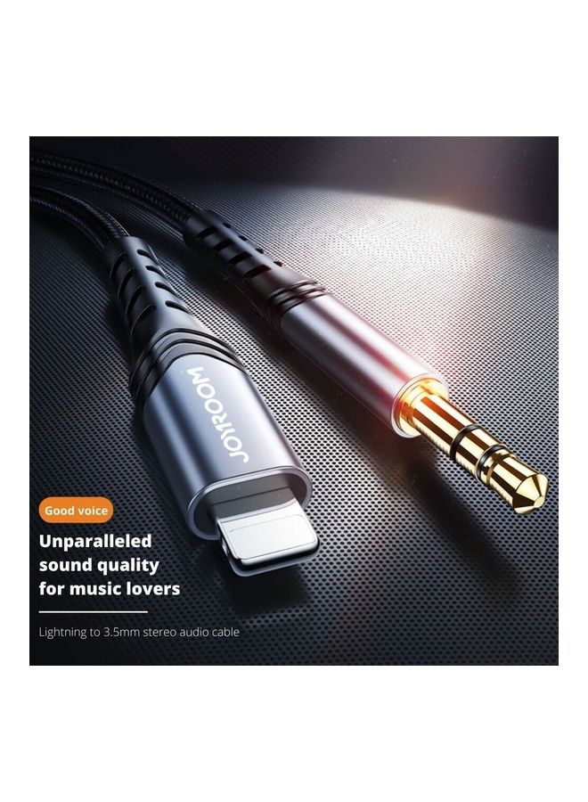 JOYROOM Sy-A02 Lightning To 3.5Mm Port Hi-Fi Audio Cable Black  - Image 3