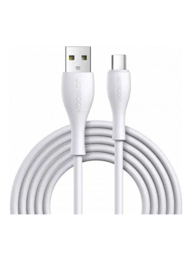 جوي روم - كابل شحن سريع ونقل بيانات بقابس Type-C من سلسلة بولينج طراز S-1030M8 أبيض - Image 1