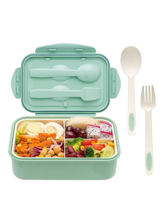 Arabest - 3-Grid Lunch Box With Lid  -Green Green - Image 1