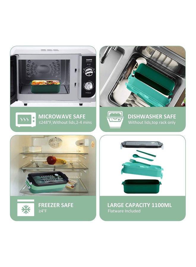 Arabest - Leakproof Lunch Box Green 22cm - Image 1
