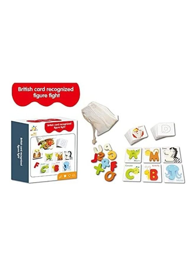 Baby love Wooden Cards English Alphabet Letter Puzzles 19x7.5x22cm - Image 1