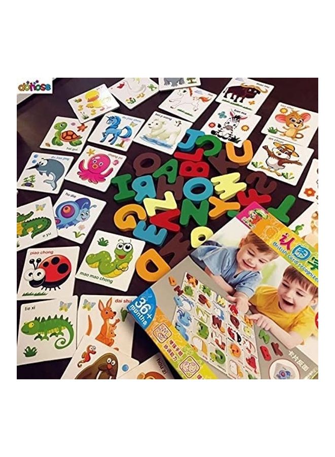 Baby love Wooden Cards English Alphabet Letter Puzzles 19x7.5x22cm - Image 5