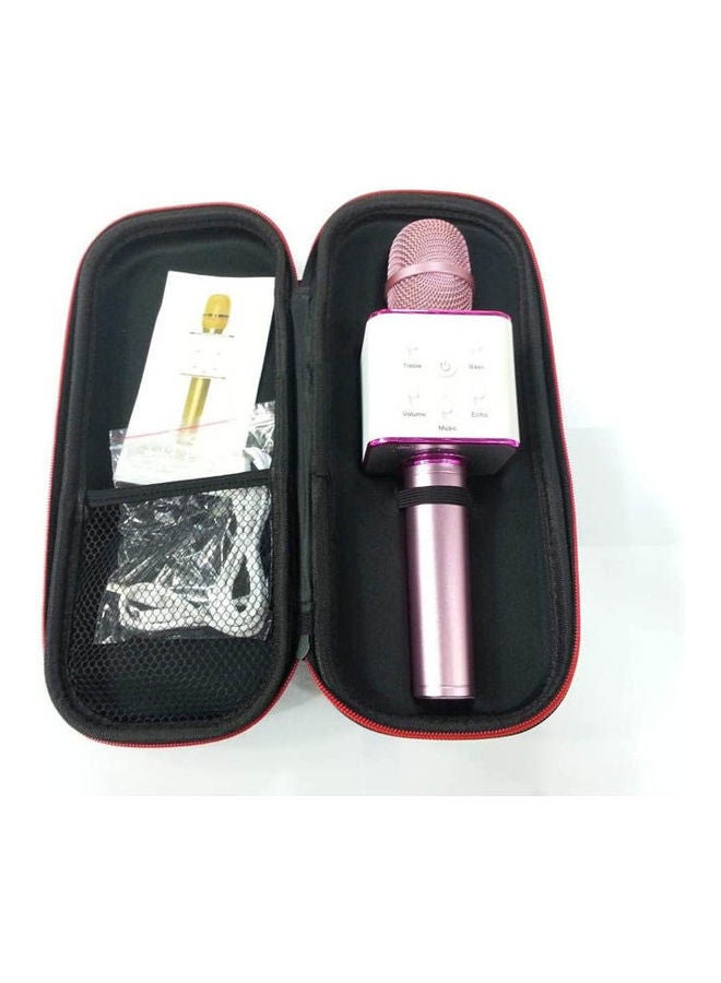 Generic Q7 Wireless Handheld Karaoke Microphone Bluetooth For Smart Phones MU-SZ-LD-007 Pink 
